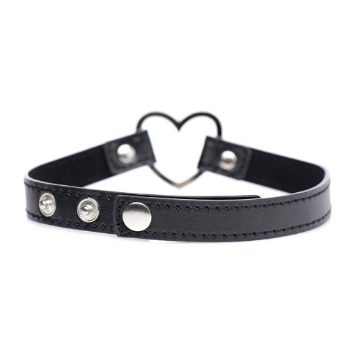 Master Series Dark Heart Chrome Heart Choker Black - Image 4
