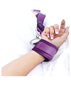 Lux Fetish 7-Piece Bed Spreader Playful Restraint System Purple