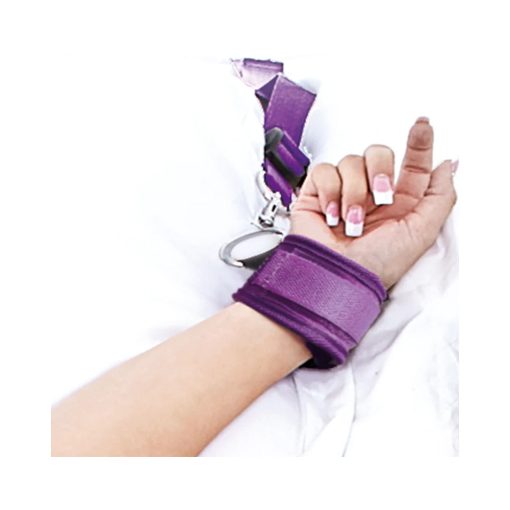 Lux Fetish 7-Piece Bed Spreader Playful Restraint System Purple - Image 6