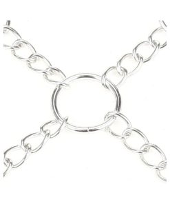 Lux Fetish Deluxe Chain Hog Tie With 4-Piece Cuff Set