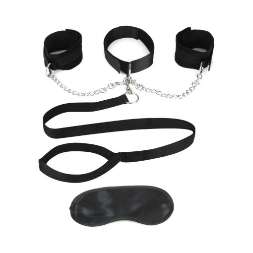 Lux Fetish Collar Cuffs & Leash Set - Image 2
