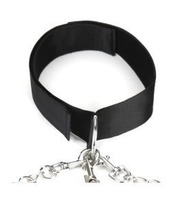 Lux Fetish Collar Cuffs & Leash Set