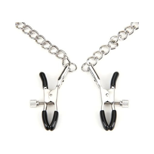 Lux Fetish Breathable Ball Gag With Adjustable Pressure Nipple Clamps - Image 3
