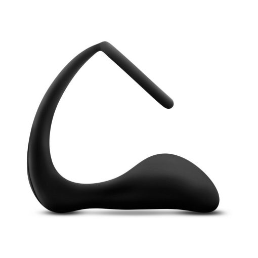 Anal Adventures Platinum Silicone Cock Ring Plug Black - Image 3