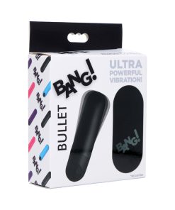 Bang! Vibrating Bullet With Remote Control Black