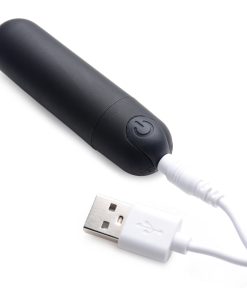 Bang! Vibrating Bullet With Remote Control Black