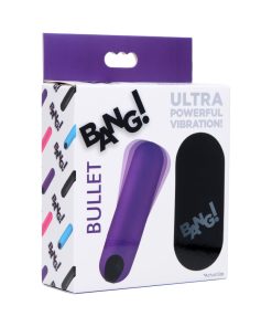 Bang! Vibrating Bullet With Remote Control Purple