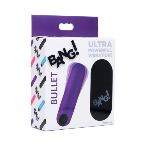 Bang! Vibrating Bullet With Remote Control Purple