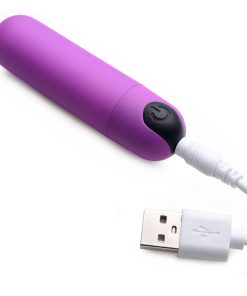 Bang! Vibrating Bullet With Remote Control Purple