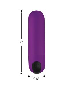 Bang! Vibrating Bullet With Remote Control Purple