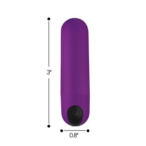 Bang! Vibrating Bullet With Remote Control Purple - Image 7