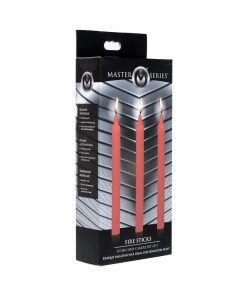 Master Series Fire Sticks Fetish Drip Candles 3-Piece Set