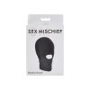 Sportsheets Sex & Mischief Shadow Hood Full-Head Mask With Open Mouth Black