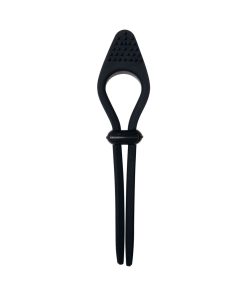 Zero Tolerance Black Tie Affair Rechargeable Silicone Cock Tie Cockring Black