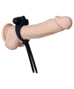 Zero Tolerance Black Tie Affair Rechargeable Silicone Cock Tie Cockring Black