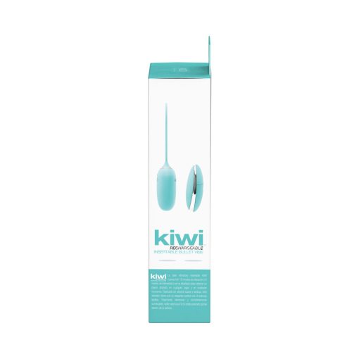 Vedo Kiwi Rechargeable Insertable Tease Me Turquise Bullet - Image 6