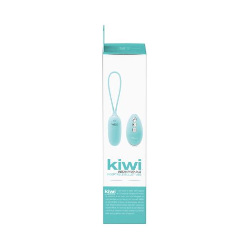 Vedo Kiwi Rechargeable Insertable Tease Me Turquise Bullet - Image 7