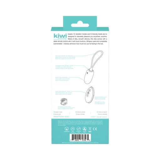 Vedo Kiwi Rechargeable Insertable Tease Me Turquise Bullet - Image 8