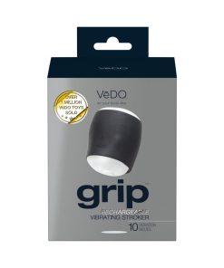 Grip Rechargeable Vibrating Sleeve Black