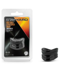 Stay Hard Beef Ball Stretcher Snug 1 In. Black