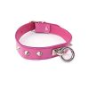 O-Ring Studded Thin Collar - Purple