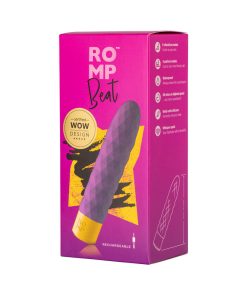 Romp Beat Rechargeable Silicone Bullet Vibrator Light Purple