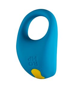Romp Juke Rechargeable Silicone Vibrating Penis Ring Light Blue