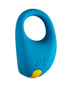 Romp Juke Rechargeable Silicone Vibrating Penis Ring Light Blue