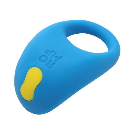 Romp Juke Rechargeable Silicone Vibrating Penis Ring Light Blue - Image 11