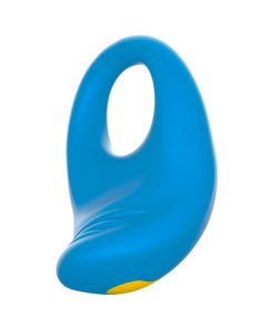 Romp Juke Rechargeable Silicone Vibrating Penis Ring Light Blue