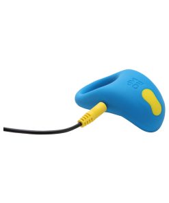Romp Juke Rechargeable Silicone Vibrating Penis Ring Light Blue