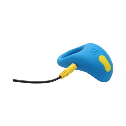 Romp Juke Rechargeable Silicone Vibrating Penis Ring Light Blue - Image 14