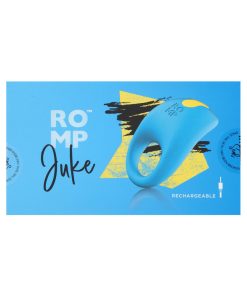 Romp Juke Rechargeable Silicone Vibrating Penis Ring Light Blue