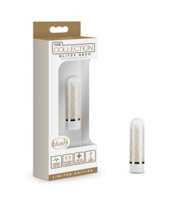 Blush The Collection Glitzy Deco Rechargeable Bullet Vibrator White