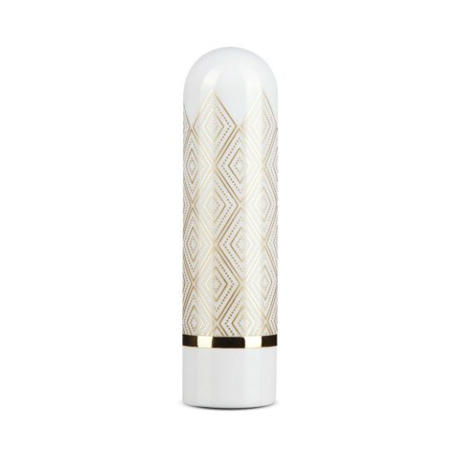 Blush The Collection Glitzy Deco Rechargeable Bullet Vibrator White - Image 2