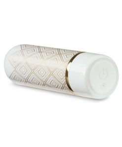 Blush The Collection Glitzy Deco Rechargeable Bullet Vibrator White