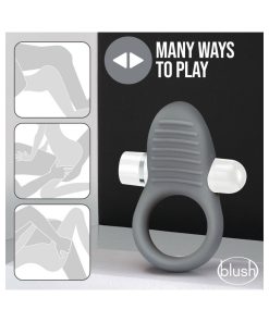 Noje C1.Ring Rechargeable Vibrating Silicone Cockring Slate