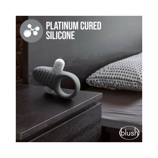 Noje C1.Ring Rechargeable Vibrating Silicone Cockring Slate - Image 4