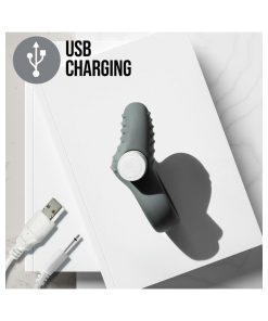 Noje C1.Ring Rechargeable Vibrating Silicone Cockring Slate