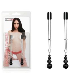 Lux Fetish Adjustable Tweezer Nipple Clips