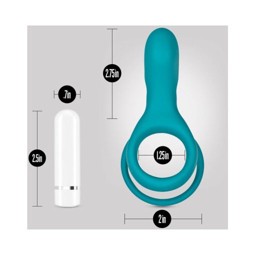Noje C2.Ring Rechargeable Vibrating Silicone Cockring Juniper - Image 8