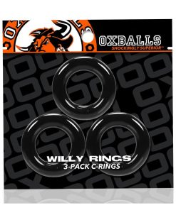 Oxballs Willy Rings 3-Pack Cockrings O/S Black