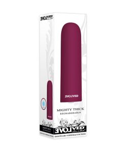 Evolved Mighty Thick Rechargeable Bullet Vibrator Burgundy