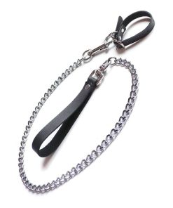 Kinklab Buckling Cock Ring And Chain Leash Set