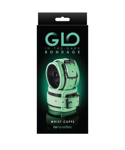 Glo Bondage Wrist Cuffs Green