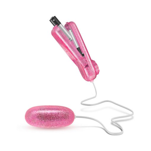 B Yours Glitter Power Bullet Remote-Controlled Egg Vibrator Pink - Image 5