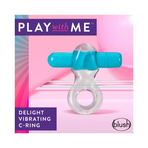 Play With Me Delight Vibrating C-Ring Blue - Image 4