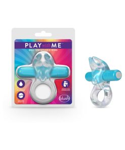 Play With Me Bull Vibrating C-Ring Blue