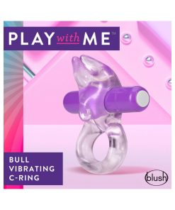Play With Me Bull Vibrating C-Ring Purple