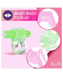 Play With Me Teaser Vibrating C-Ring Green